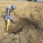 Schonstedt Magnetic Locator Searches for UXO unexploded ordnance in Azerbaijan