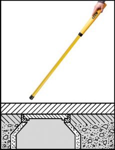 locating manhole covers with spot magnetic locator schonstedt
